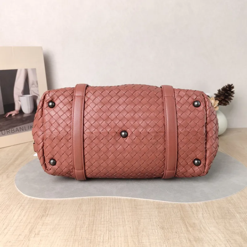 Bottega Veneta Top Handle Bag Woven Top Handle Bag Lambskin 29 × 15 × 21 cm — cover view 5 of 6