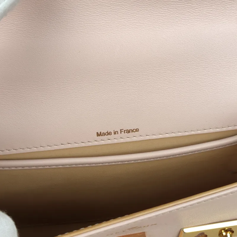 DELVAUX Top Handle Bag Tempete Top Handle Bag Pink Calfskin Small21.5 × 8.5 × 19.5 cm — detail view 6 of 11