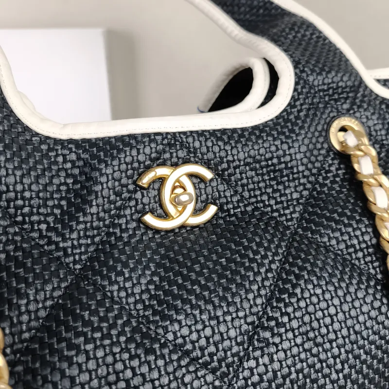 Chanel Shoulder Bag Tote Bag23M cocobeach Navy Woven One Size40 × 17 × 29 cm — detail view 2 of 14