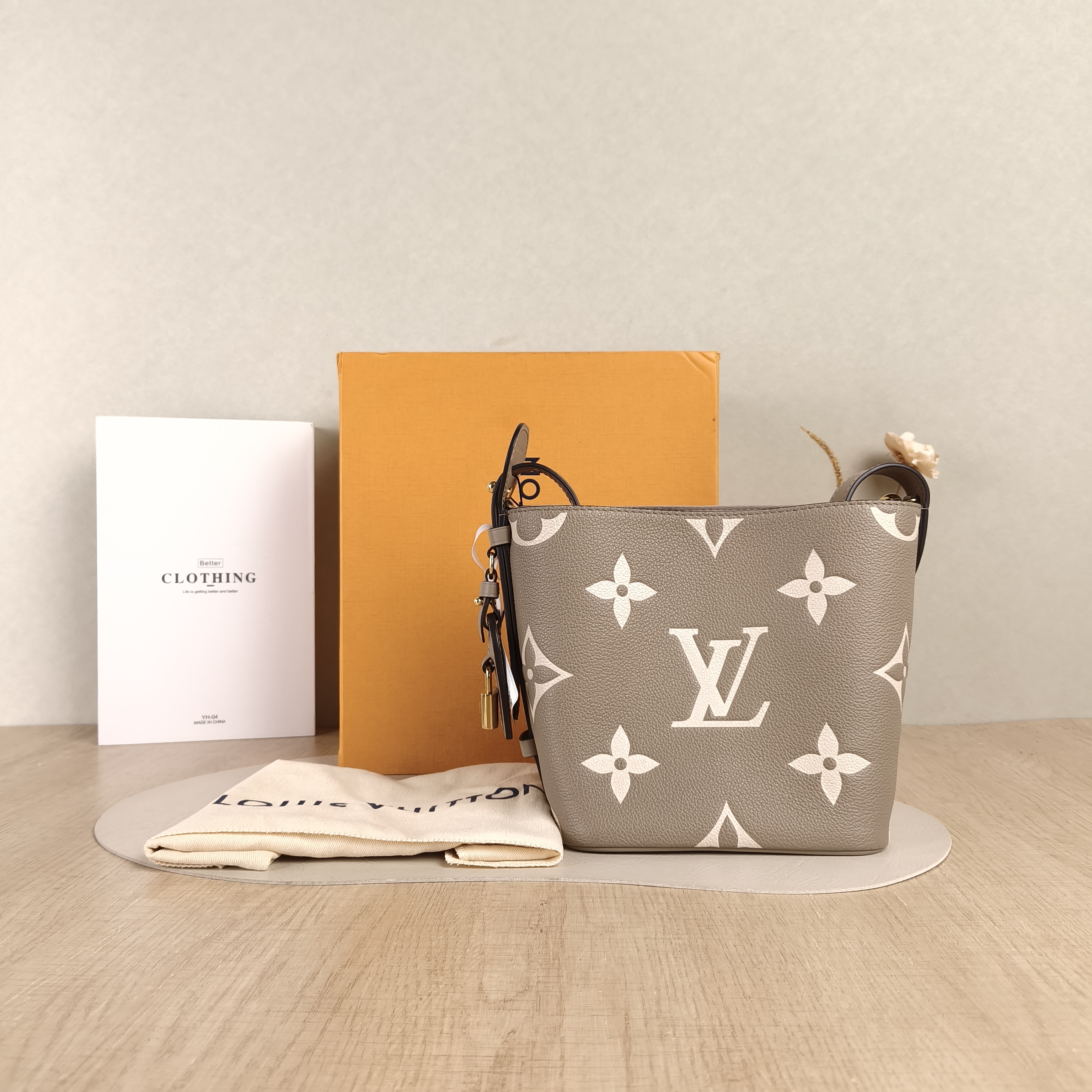 Louis Vuitton Top Handle Bag ALL IN BB · White Empreinte Embossed Calfskin Monogram BB18 × 12 × 16 cm — cover view 2 of 6