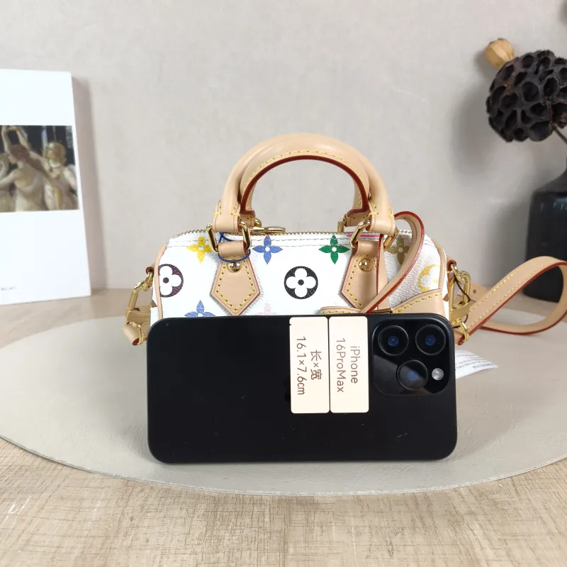 Louis Vuitton Crossbody Bag Speedy Nano Multicolore PVC nano 16 × 7.5 × 10 cm — cover view 5 of 6