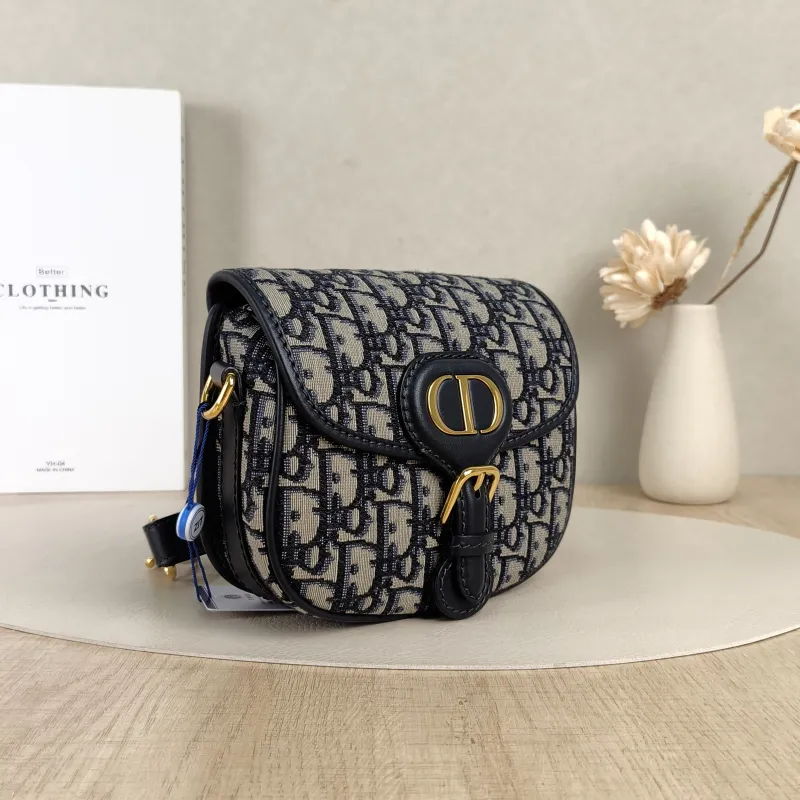 DIOR Crossbody Bag Bobby Blue Canvas Small18 × 5 × 14 cm — cover view 3 of 5