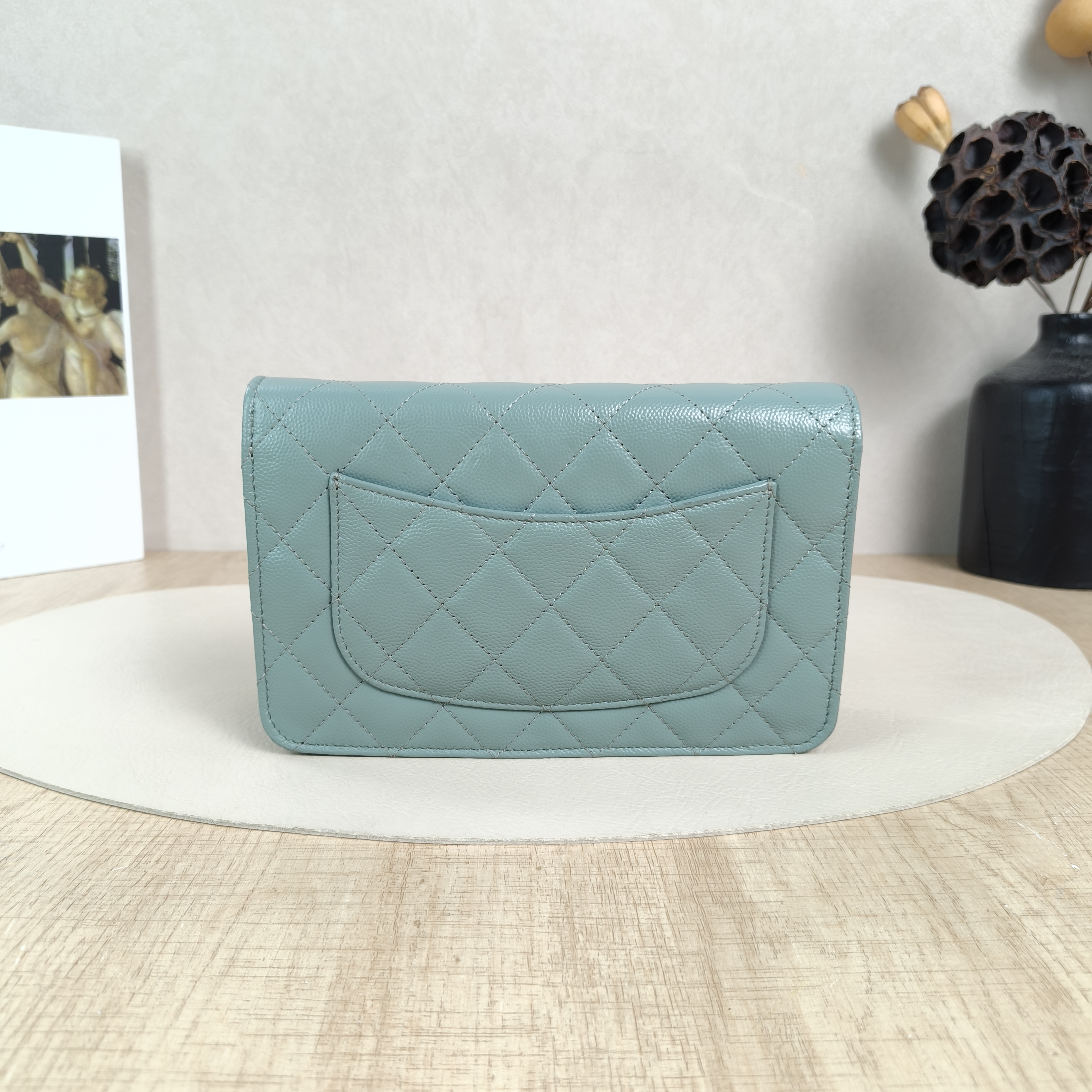 Chanel Crossbody Bag Classic Flap WOC CF WOCWOC Bag Grained Calfskinmini19.2 × 3.5 × 12.3 cm — cover view 5 of 5