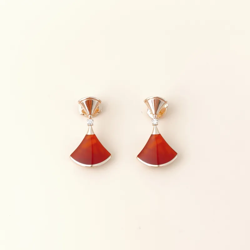 Bvlgari Earrings Divas' Dream Earrings Diamond18KR ose Gold One Size
