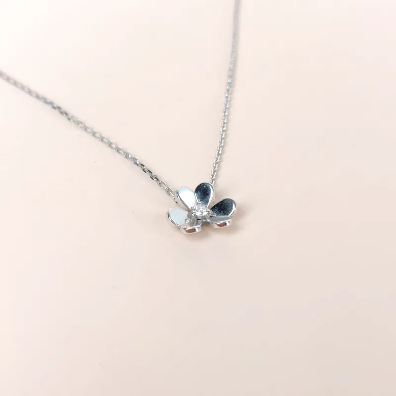Van Cleef & Arpels Necklace Frivole Collection Necklace White Gold Diamond18KW hite Gold Mini 1.1 × 1 × 39 cm — cover view 8 of 9