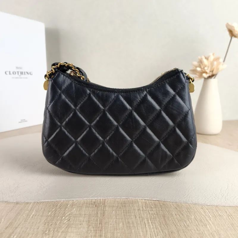 Chanel Shoulder Bag hobo 19 Black Lambskin Small 20 × 4.5 × 13 cm — cover view 5 of 5