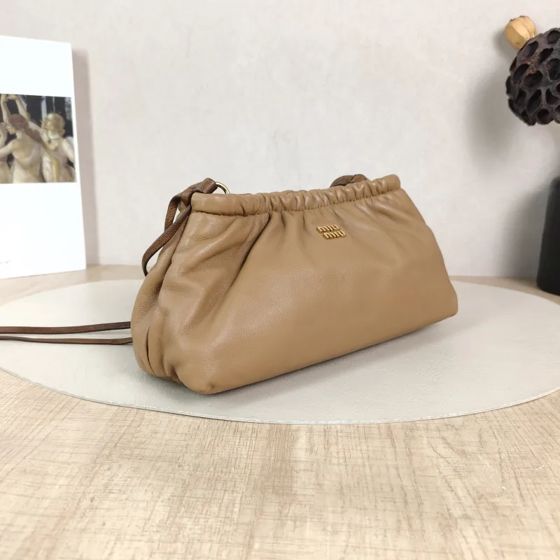 Miumiu Shoulder Bag Aventure Shoulder Bag Caramel Lambskin 22 × 9 × 11 cm — cover view 4 of 6