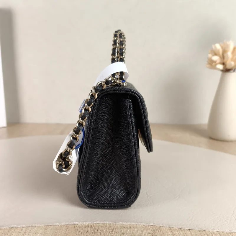 Chanel Crossbody Bag kelly Black Grained Calfskin nano 15 × 5 × 11 cm — detail view 1 of 13
