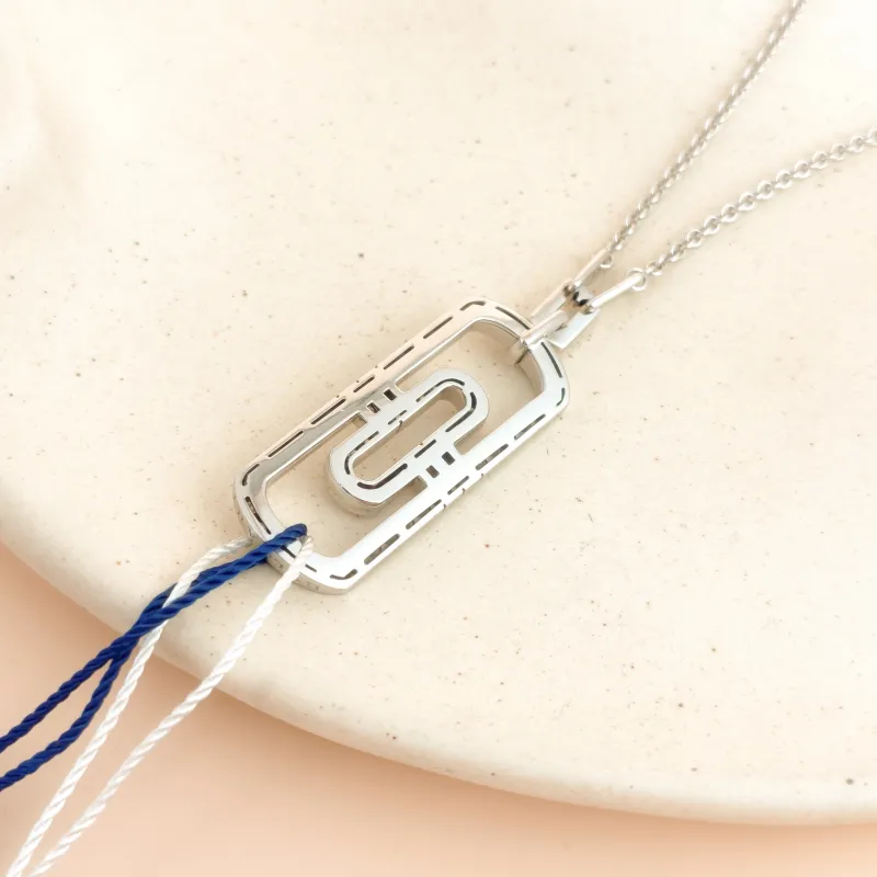 Bvlgari Necklace Parentesi Collection Pavé Diamond Necklace White Gold 18KW hite Gold Diamond One Size 46cm — cover view 5 of 8
