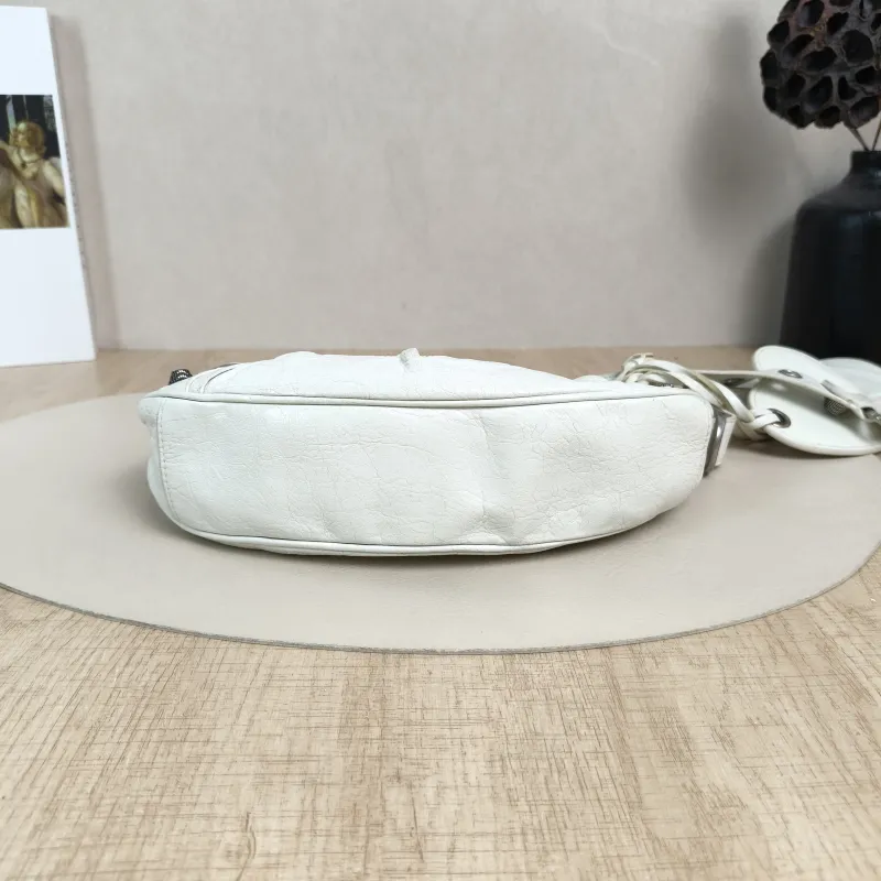 BALENCIAGA Crossbody Bag LE CAGOLE White Lambskin XS26 × 7 × 16 cm — cover view 2 of 5