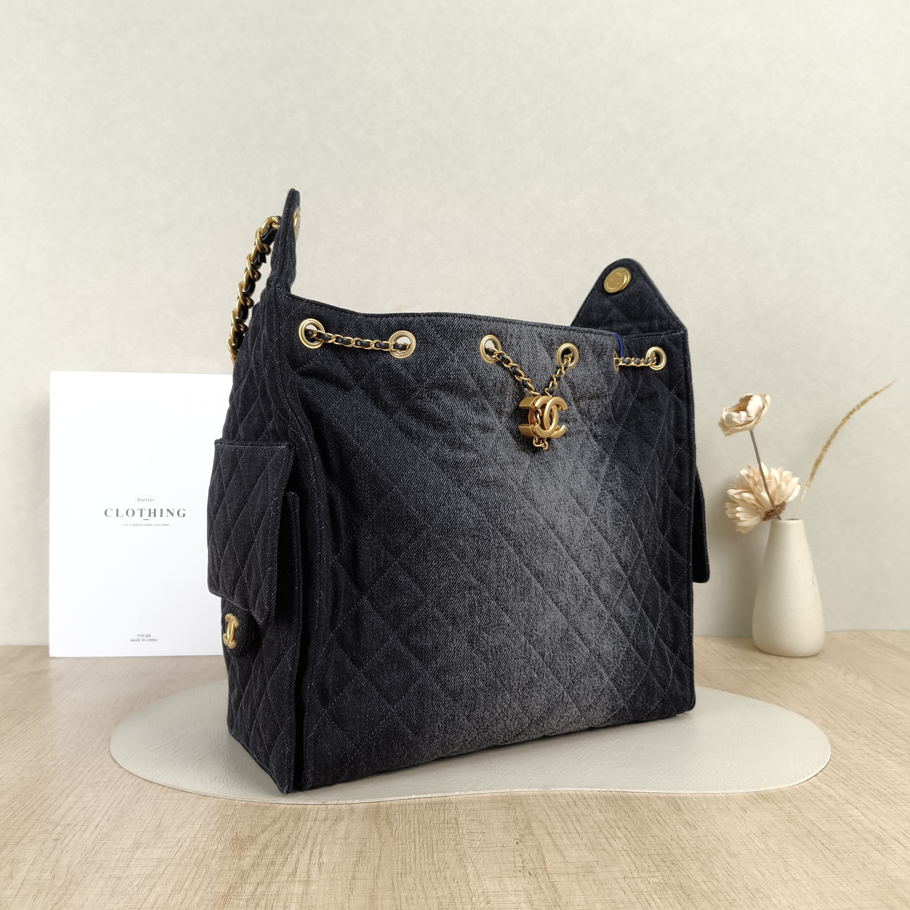 Chanel Shoulder Bag 25Bag Grey Medium 30 × 15 × 40 cm — cover view 2 of 5
