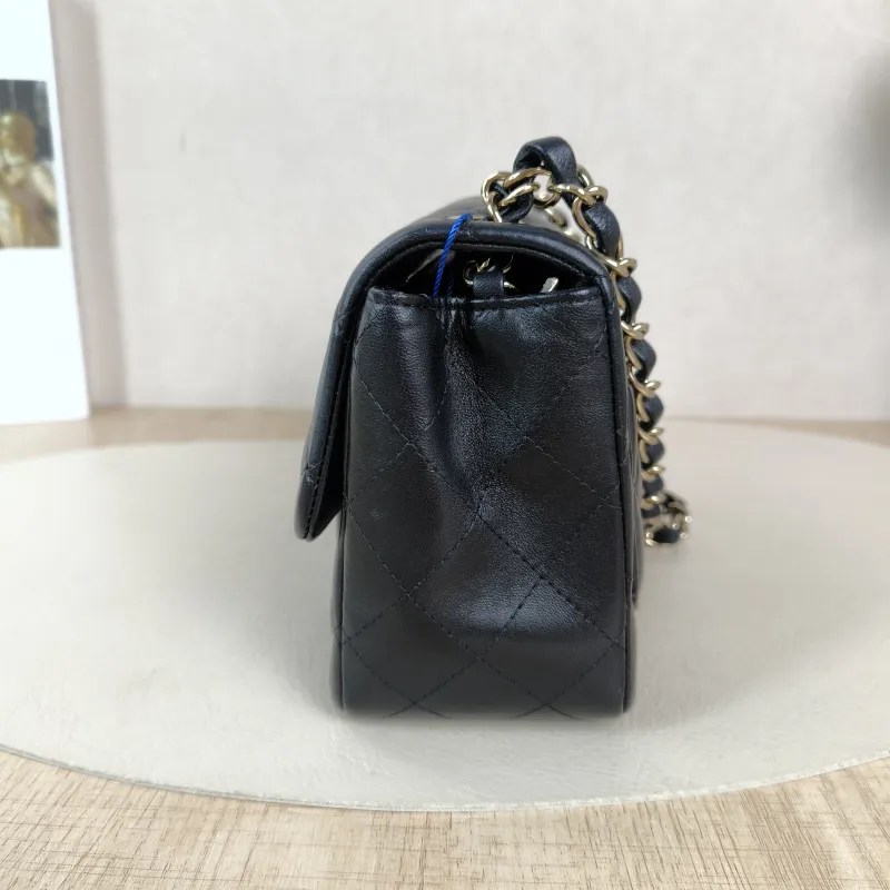 Chanel Crossbody Bag Classic Flap Mini CF Mini Black SL ambskinmini17 × 8 × 13.5 cm — detail view 12 of 13