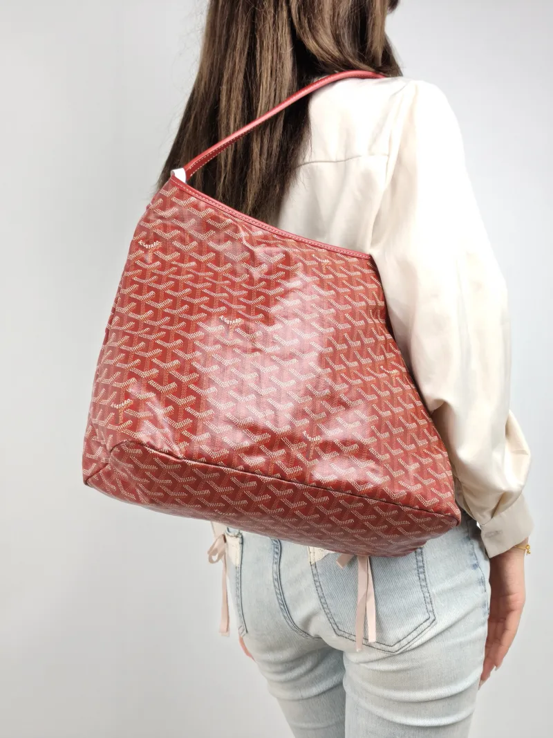 GOYARD Shoulder Bag Boheme Hobo​ Red PVC Small 43 × 14 × 27 cm — on-model view 2 of 2
