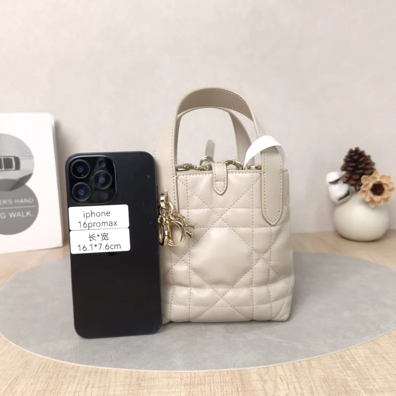 DIOR Top Handle Bag TOUJOURS Edition Beige Calfskinmini13 × 12 × 15 cm — cover view 2 of 5
