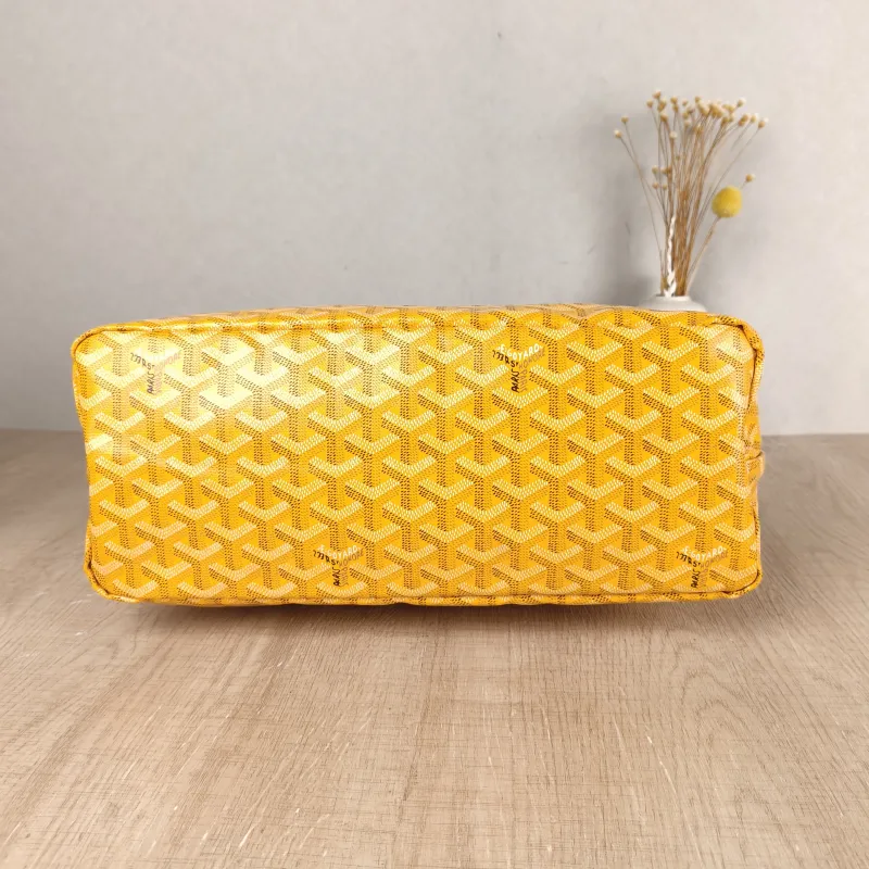 GOYARD Shoulder Bag Boheme Hobo​ Yellow PVC Small 43 × 14 × 27 cm — cover view 4 of 6
