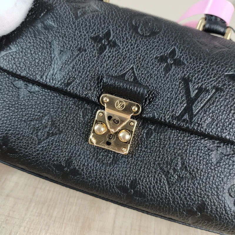 Louis Vuitton Crossbody Bag MADELEINE Black Monogram Empreinte Embossed Calfskin nano 21 × 6 × 12.5 cm — detail view 1 of 12