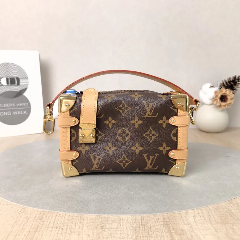 Louis Vuitton Crossbody Bag Side Trunk Box Monogram PVC Small 18 × 8 × 12.5 cm