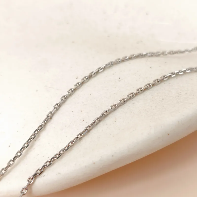 Hermès Necklace As de Coeur Necklace Silver Calfskin Small 49cm — cover view 3 of 11