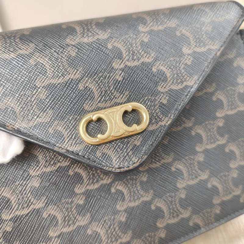 CELINE Crossbody Bagmallon triomphe woc Monogram PV Cmini19.5 × 4 × 13 cm — detail view 14 of 16