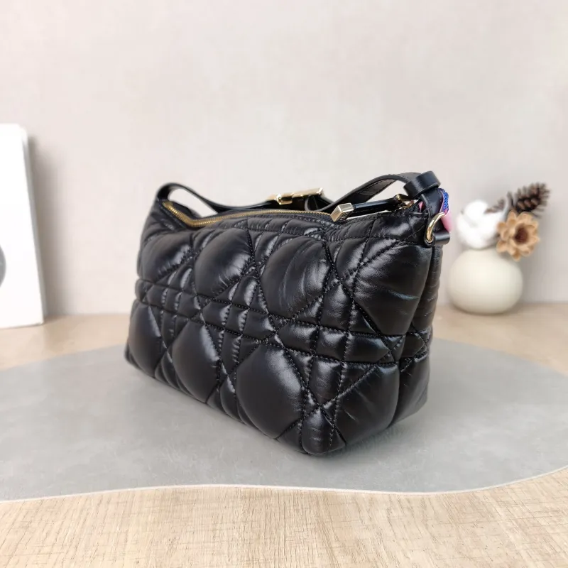 DIOR Top Handle Bag Travel Nomad Black Calfskin Medium 22 × 9.5 × 13 cm — cover view 3 of 5