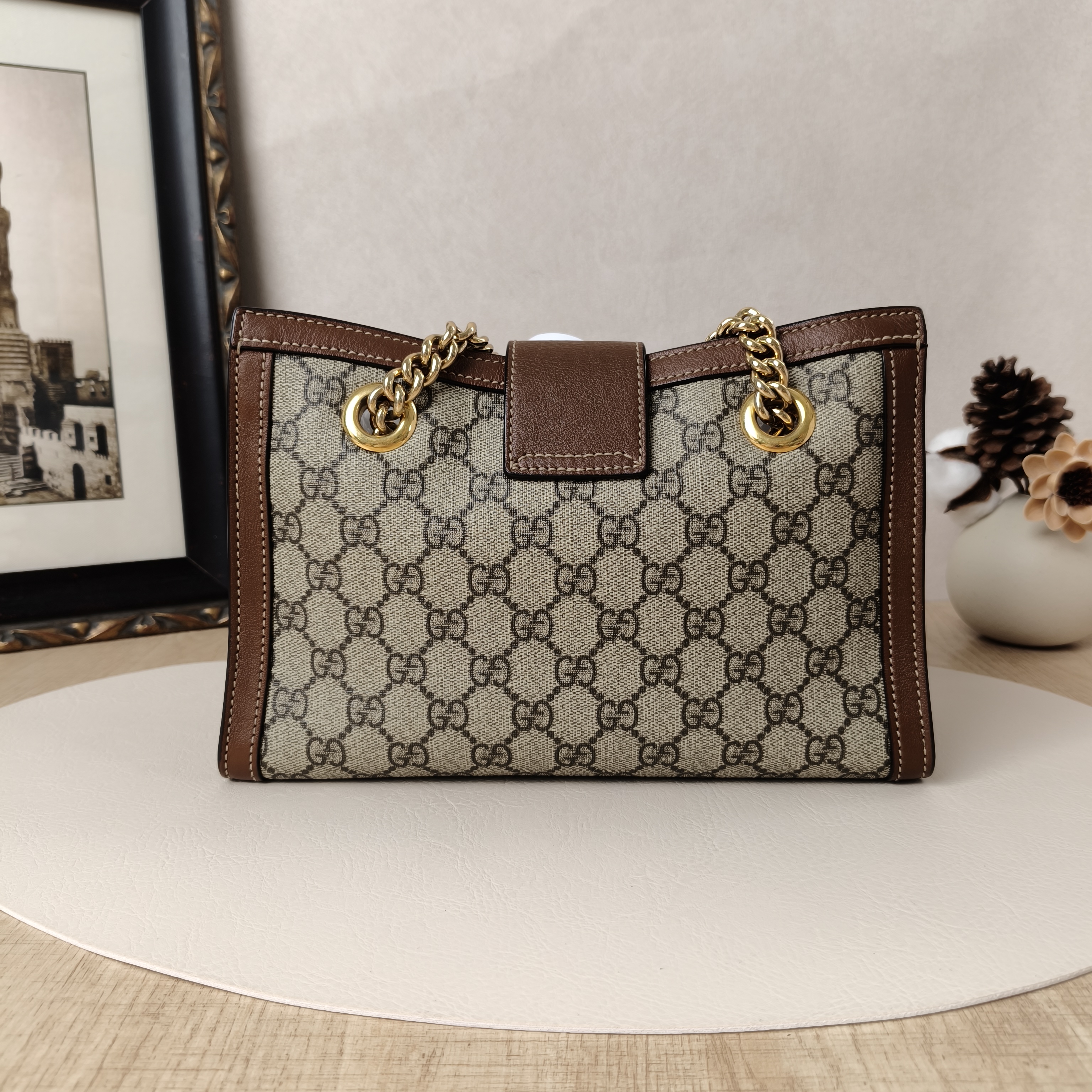 GUCCI Shoulder Bag Padlock Tote Monogram PVC Medium26 × 10 × 18 cm — cover view 7 of 10