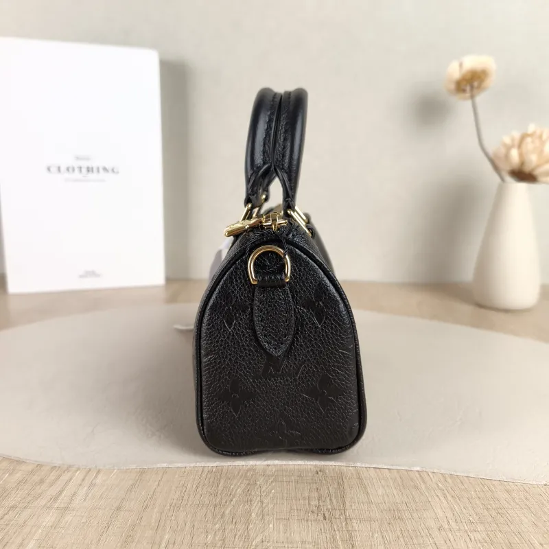 Louis Vuitton Crossbody Bag Speedy Nano Black Empreinte Embossed Calfskin nano 16 × 7.5 × 10 cm — detail view 2 of 9