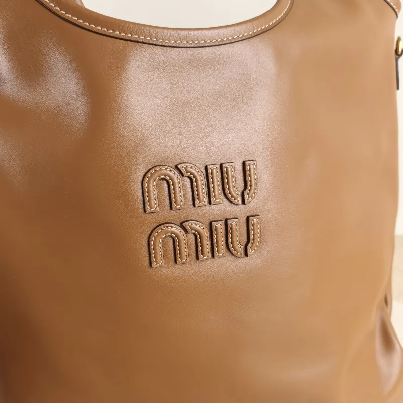 Miumiu Shoulder Bag IVY Tote Shopping Tote CC alfskin Medium 35*40 — detail view 8 of 12
