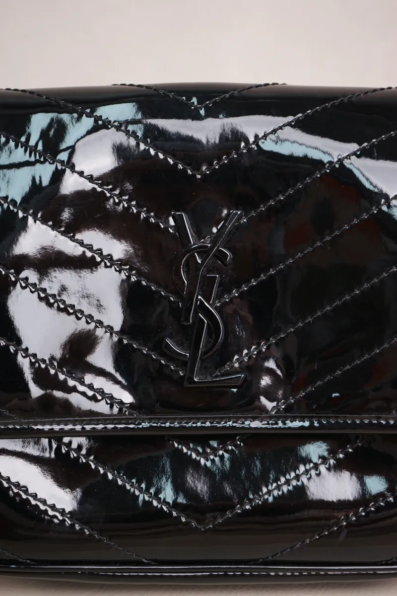 SAINT LAURENT Niki D Medium Black Patent Leather · Dust Bag · 28 × 8.5 × 20 cm — detail view 7 of 23