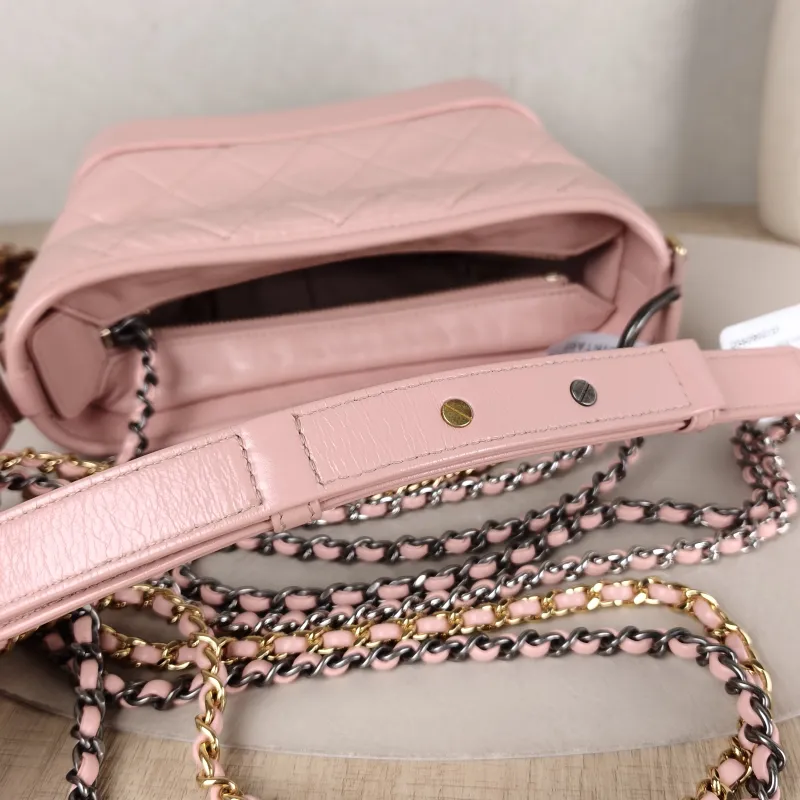 Chanel Crossbody Bag Gabrielle Gabrielle Bag Pink Calfskin Small 20 × 8 × 15 cm 27 — detail view 13 of 14