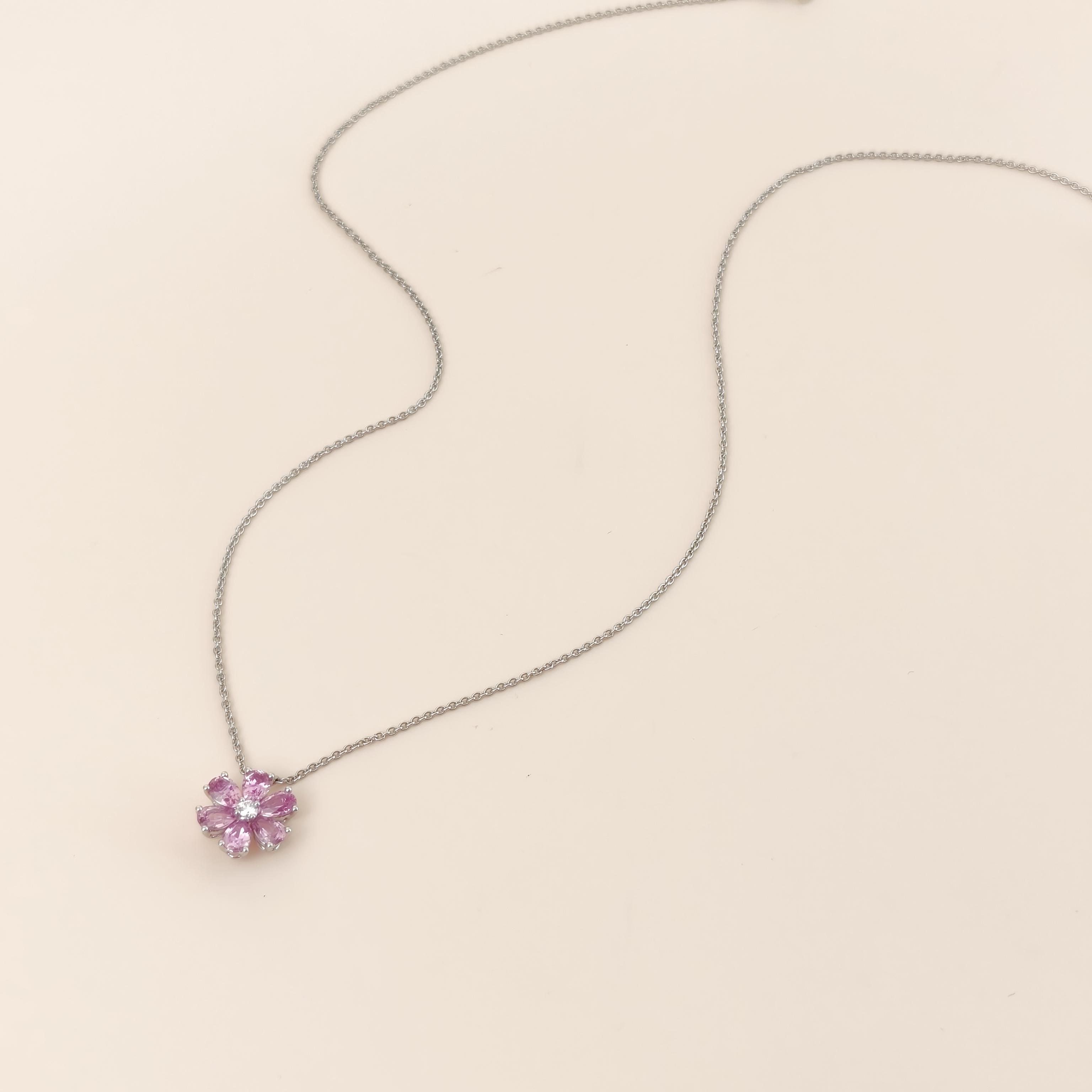 HARRY WINSTON Necklace Forget-Me-Not Necklace Gold PT950Diamond One Size40CM — cover view 7 of 11