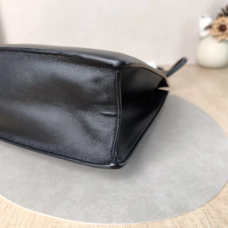 CELINE Shoulder Bag Black Calfskin 32.5 × 9 × 22 cm — detail view 2 of 10