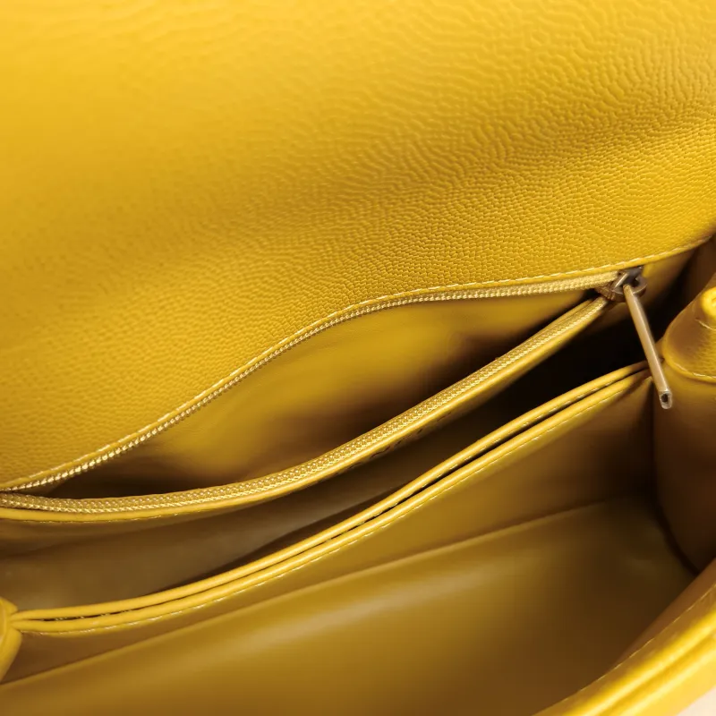 Chanel Crossbody Bag Coco Handle​ Yellow Calfskin Small24 × 10 × 14 cm — detail view 2 of 15