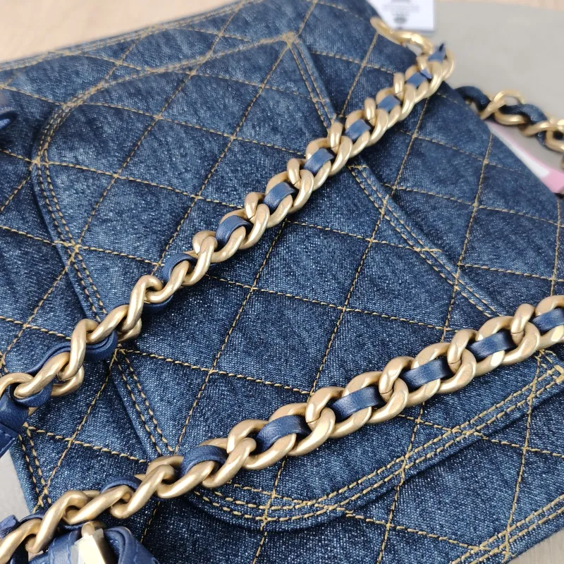 Chanel Backpack Backpack Blue One Size 25 × 6 × 22 cm — detail view 3 of 12