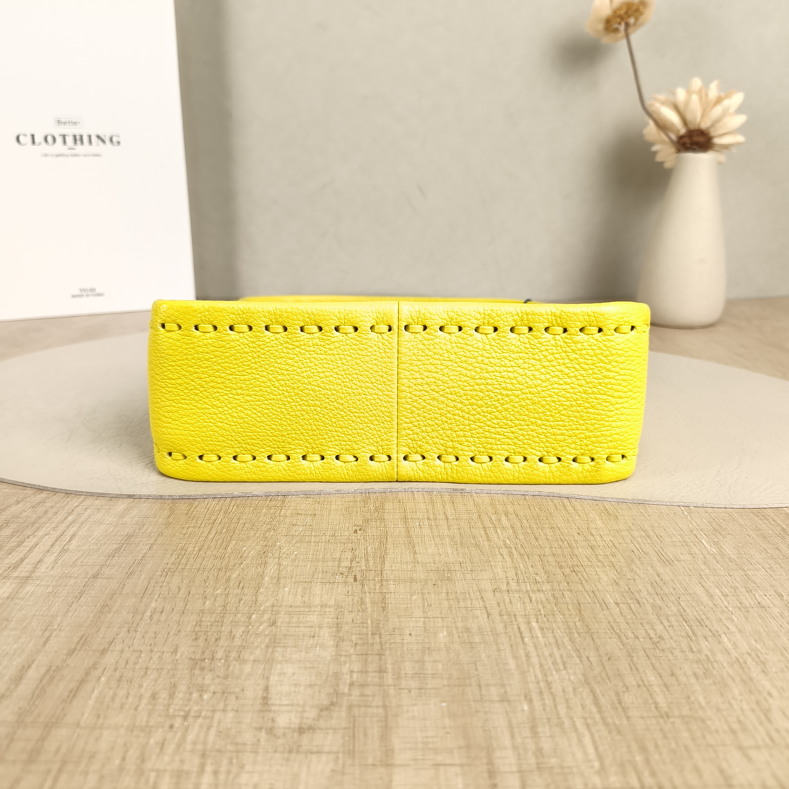 FENDI Top Handle Bag Fendessence Top Handle Bag Yellow Calfskinmini20.5 × 7 × 16 cm — cover view 5 of 5