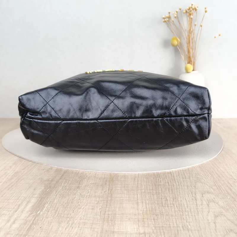 Chanel Shoulder Bag 22Bag Black CC alfskin Small 35 × 7 × 37 cm — cover view 4 of 5