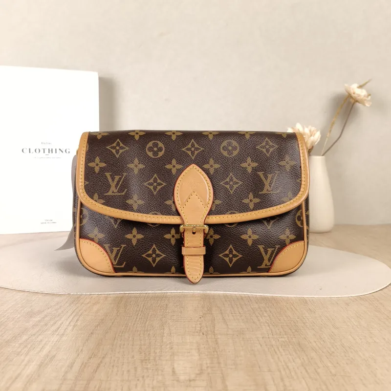Louis Vuitton Crossbody Bag Diane Baguette Bag Shoulder Strap PVC Small24 × 9 × 15 cm