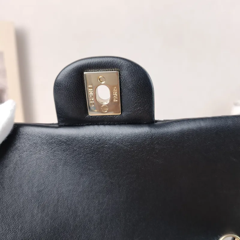 Chanel Crossbody Bag Classic Flap Large Mini CF Mini Black SL ambskin mini 20 × 6 × 12 cm — detail view 12 of 12