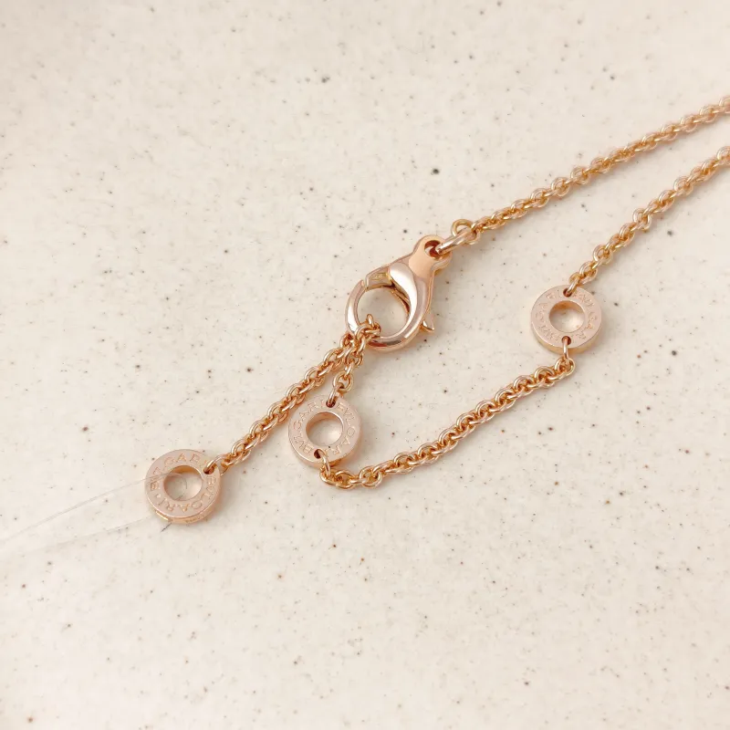Bvlgari Necklace Collection Rose Gold Diamond18KR ose Gold One Size 46cm — cover view 2 of 10