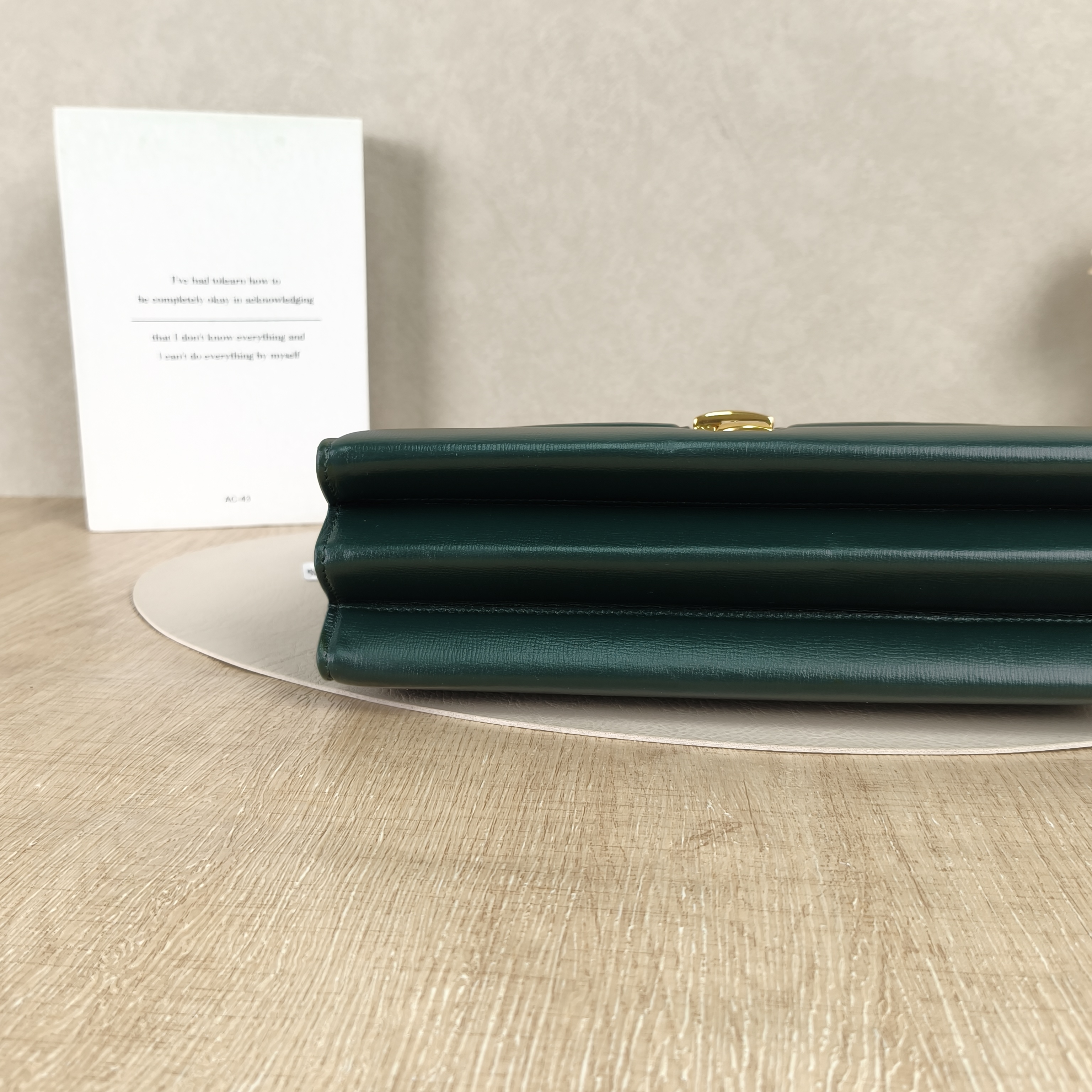 GUCCI Shoulder Bag Sylvie Edition Green CC alfskin Small26 × 8.5 × 19.5 cm — cover view 8 of 8