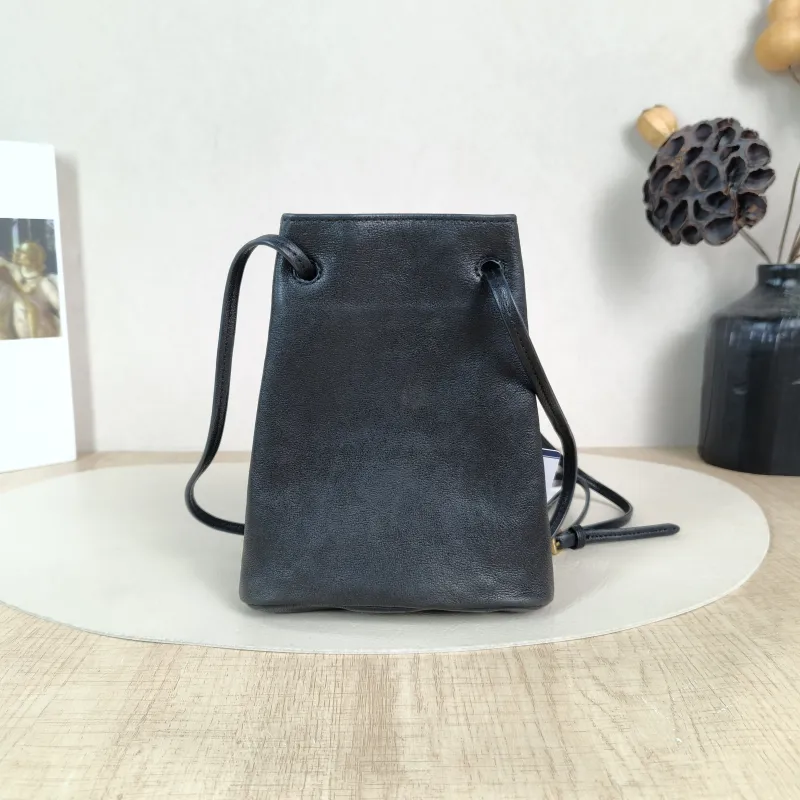 Miumiu Crossbody Bag logo Black Lambskin One Size 14 × 6 × 17 cm — cover view 2 of 5