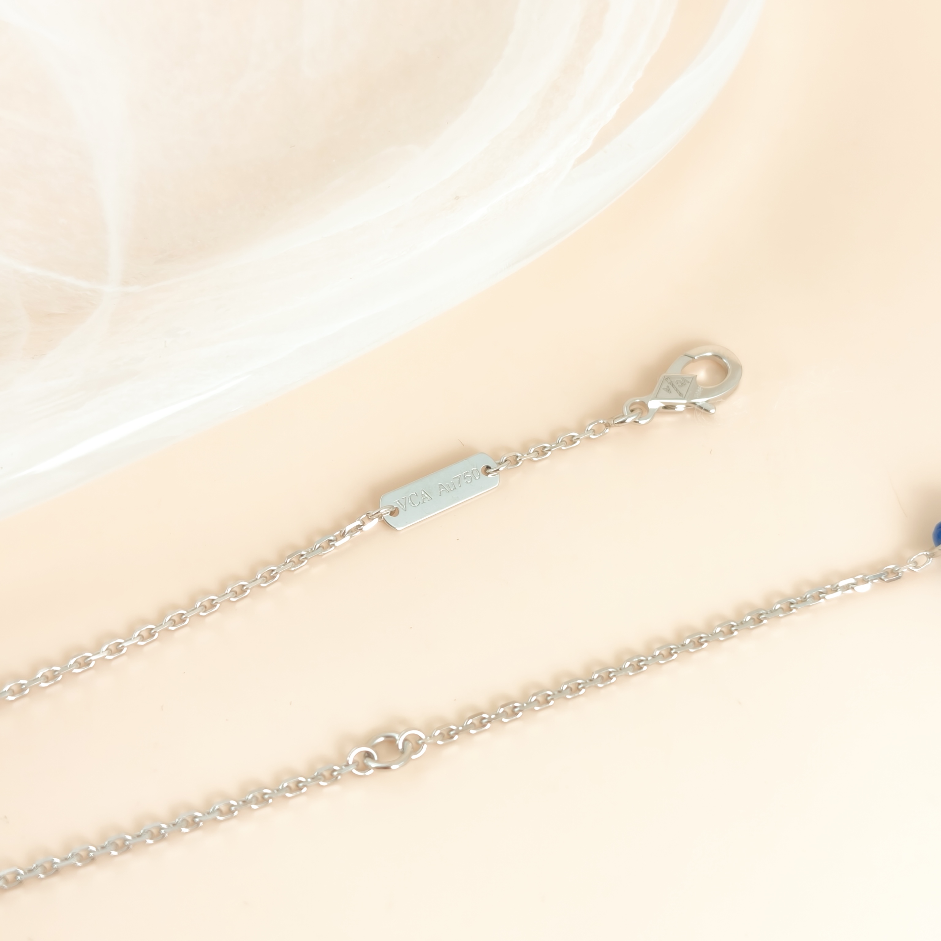 Van Cleef & Arpels Necklace Alhambra White Gold18KW hite Gold Diamond Vintage Small41.5cm — cover view 6 of 10