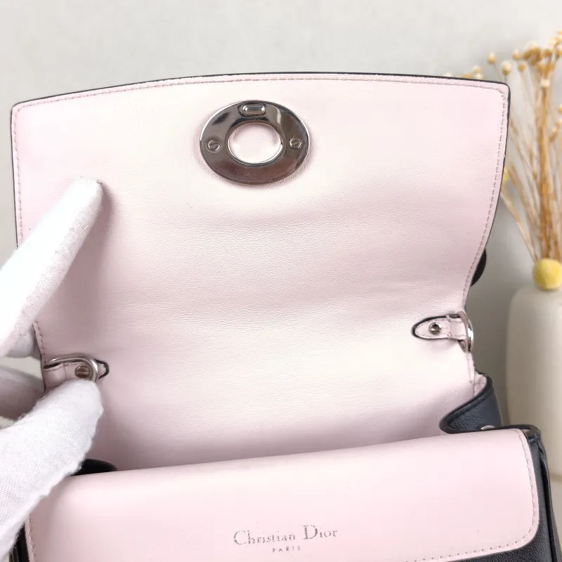 DIOR Top Handle Bag Be Black Calfskin Mini 20 × 11 × 16.5 cm — detail view 3 of 13
