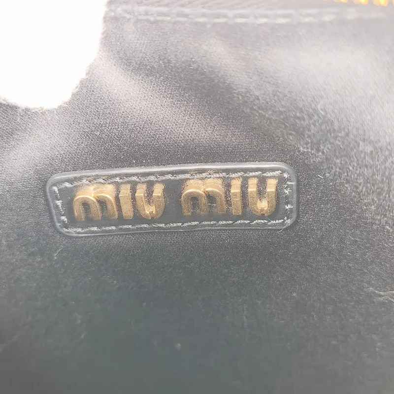 Miumiu Shoulder Bag Wander Hobo Black Calfskin Small20 × 6 × 17 cm — detail view 9 of 12