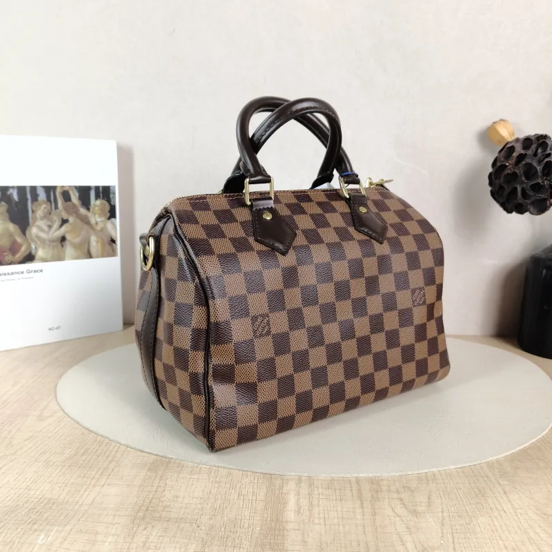 Louis Vuitton Top Handle Bag Speedy25 Shoulder Strap Edition- PVC Medium 25 × 15 × 19 cm — cover view 3 of 5