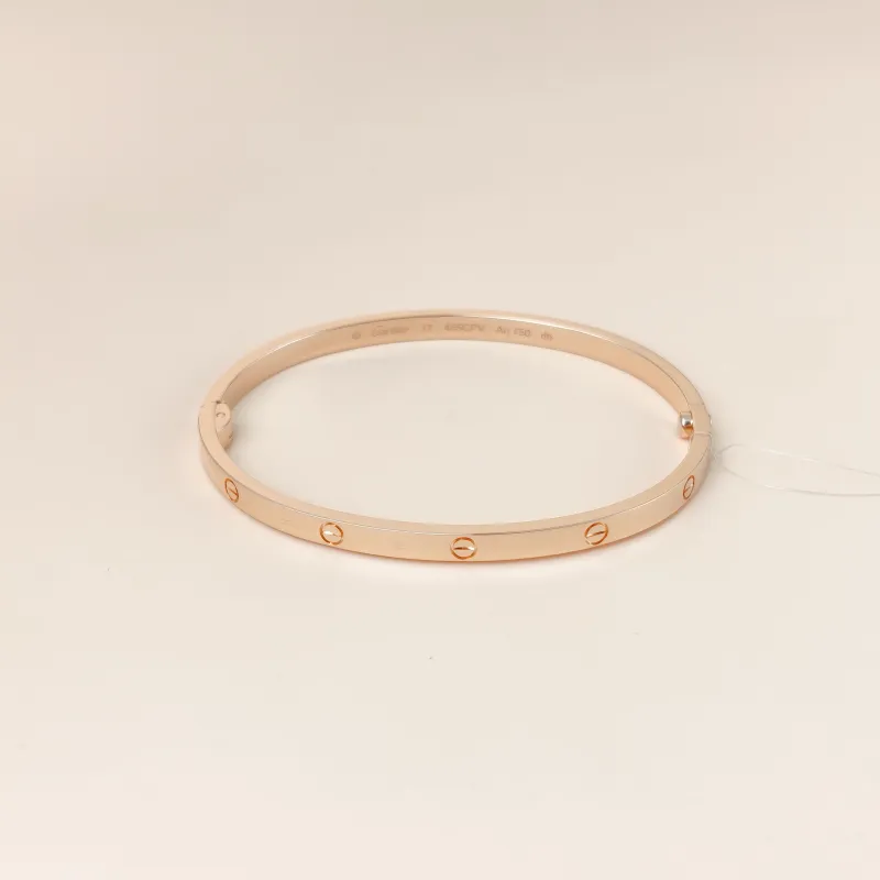 CARTIER Bangle Love Collection Bangle Rose Gold 18KR ose Gold Small Edition 17