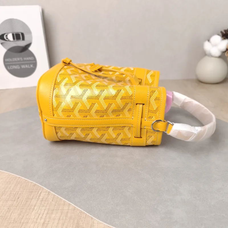 GOYARD Crossbody Bag Petit Flot Yellow ine Canvas Mini 12 × 10 × 17.5 cm — detail view 2 of 12
