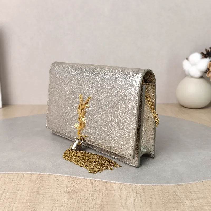 SAINT LAURENT Crossbody Bag KATE Edition Gold Small20 × 5 × 12.5 cm — cover view 4 of 5