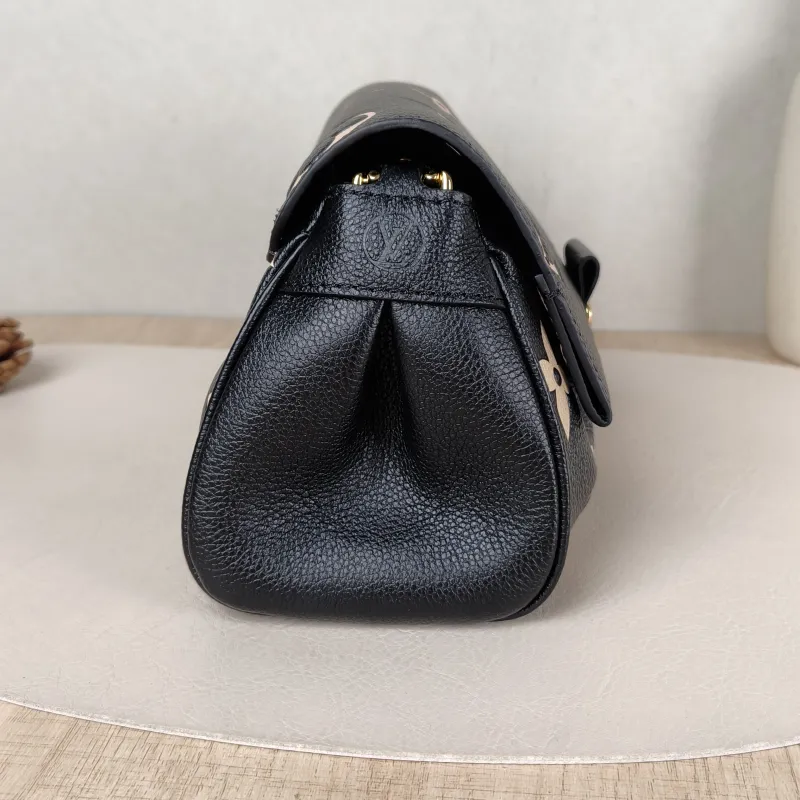 Louis Vuitton Crossbody Bag Favorite Black · White Empreinte Embossed Calfskin Medium 24 × 9 × 14 cm — detail view 4 of 12