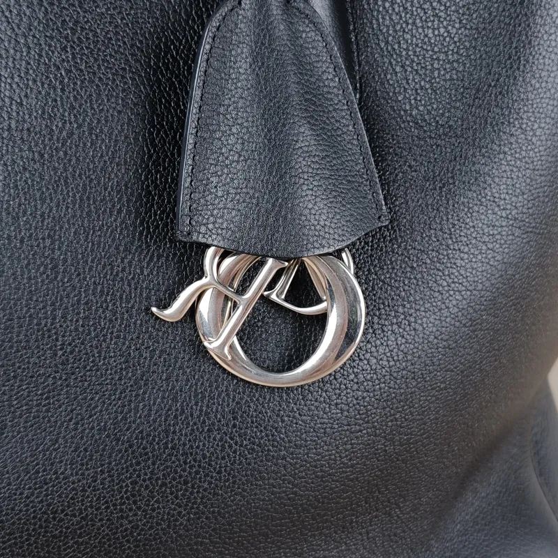 DIOR Top Handle Bag Top Handle Bag Black Calfskin 32 × 19 × 26 cm — detail view 8 of 10
