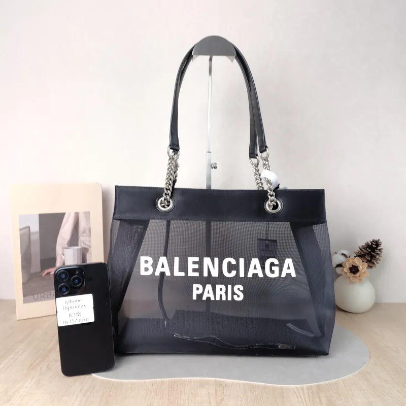 BALENCIAGA Top Handle Bag Tote Bag Black One Size 34.5 × 14 × 27 cm — cover view 4 of 5